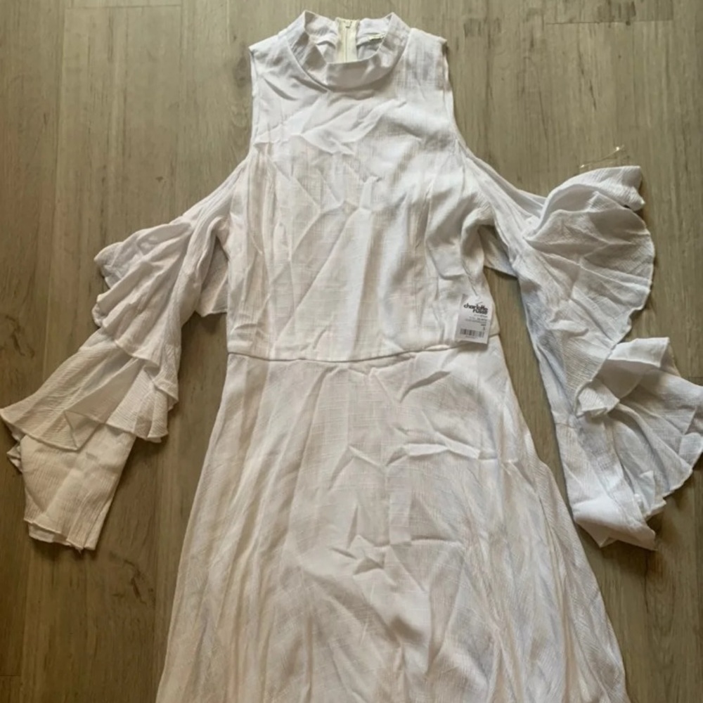 Long sleeve white dress